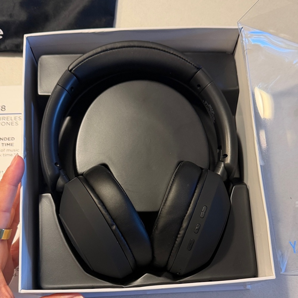 Black Wireless Over-Ear Headphones